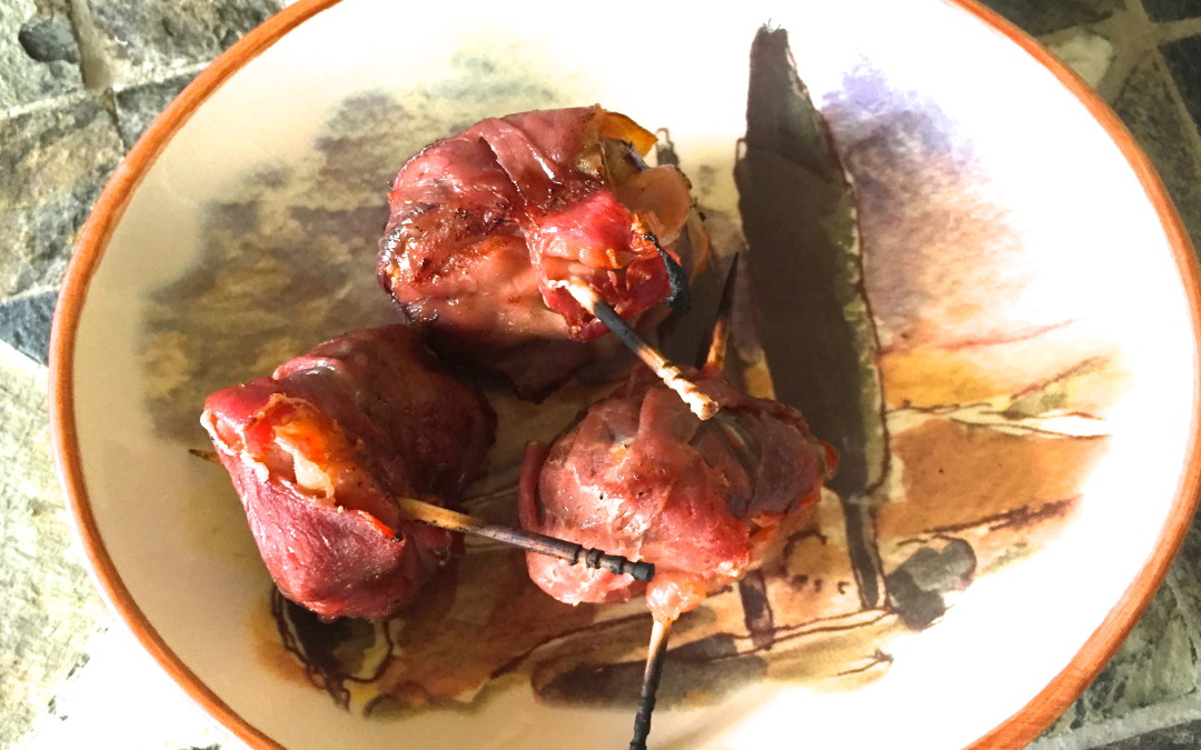Prosciutto Wrapped Figs and Blue Cheese